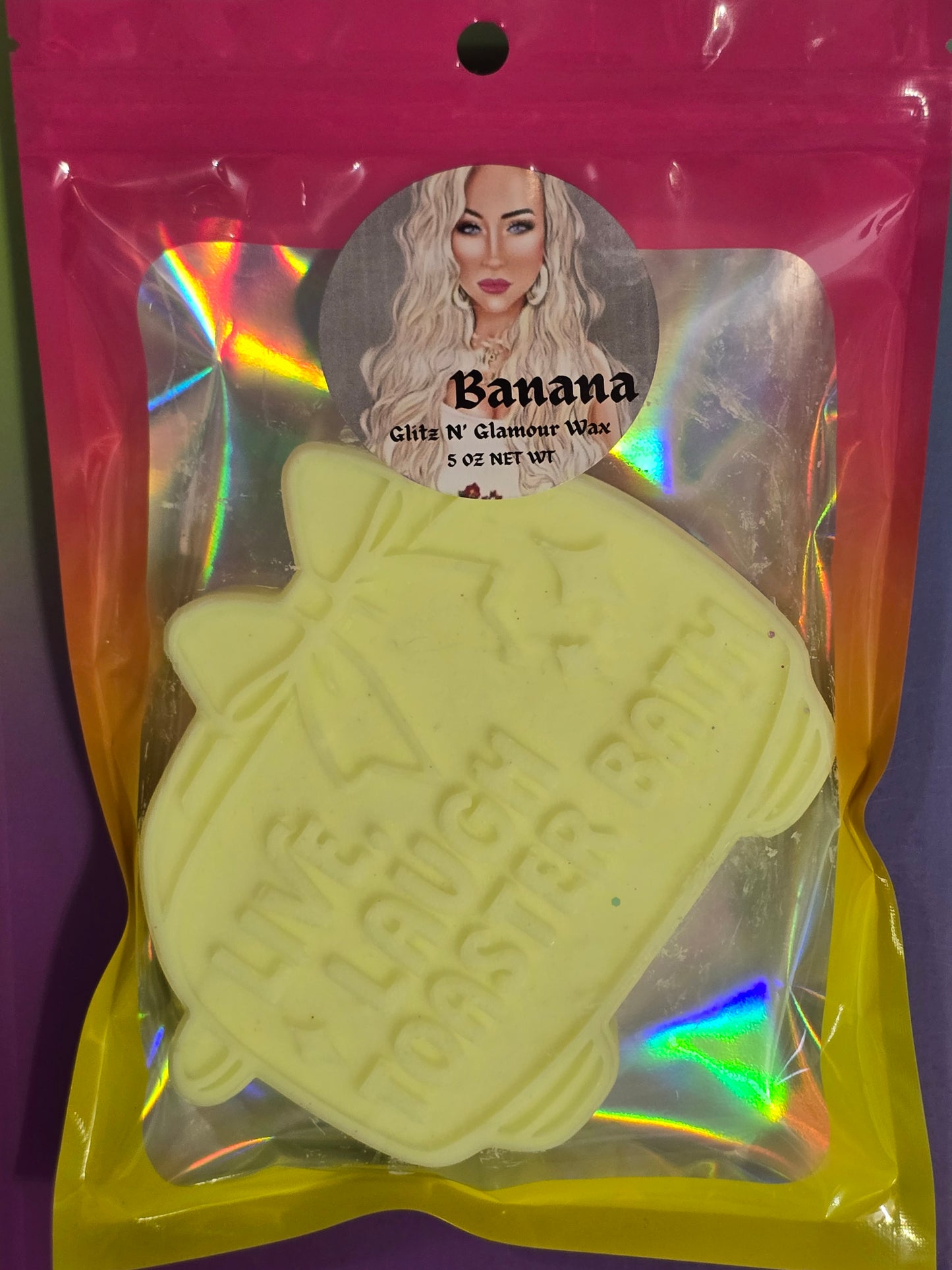 Banana Scented *Live, Laugh, Toaster Bath* 🤪 HUGE Sliceable Wax Brick