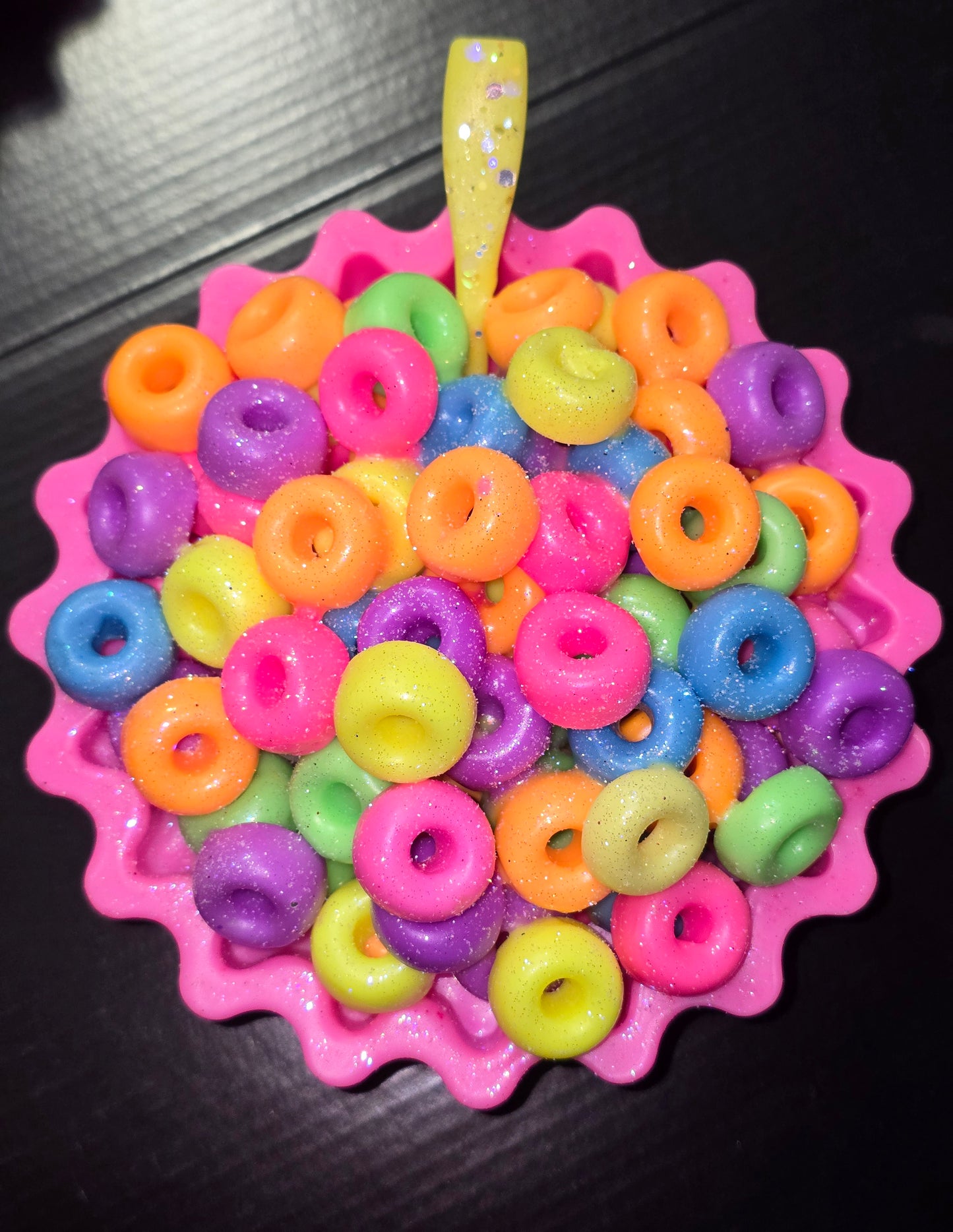 Fruity Loops 19-20 OZ Actual Cereal Bowl of Scented Wax! Slice this up and enjoy!