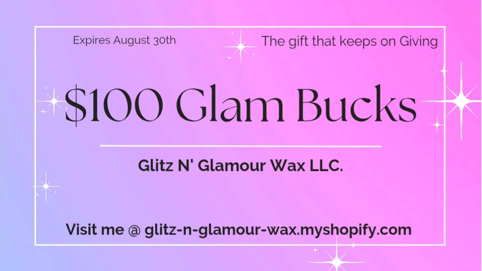 $100 Gift Card Glam Bucks