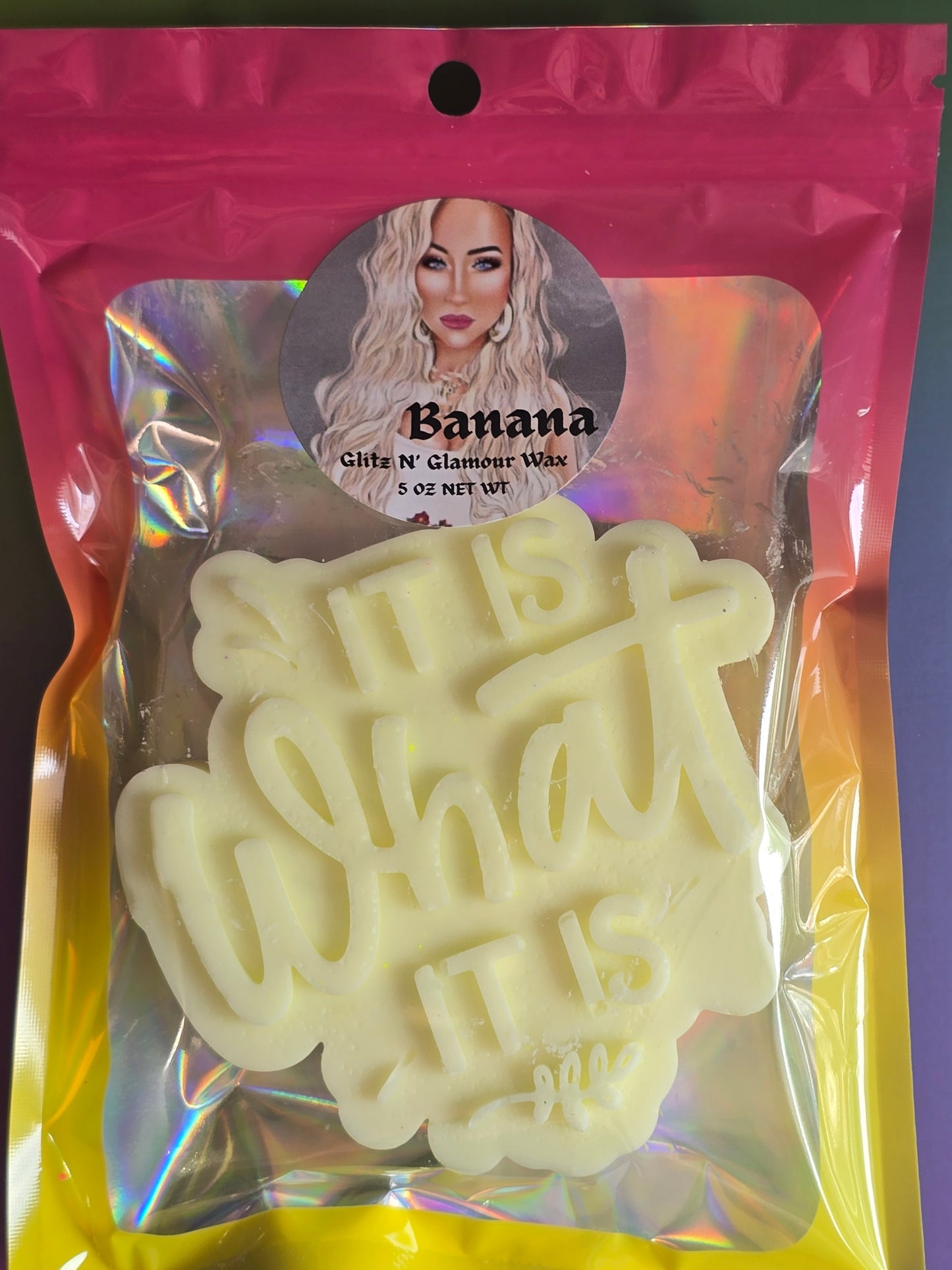 Banana Scented *It is What it is* 🤷♀️ HUGE Sliceable Wax Brick