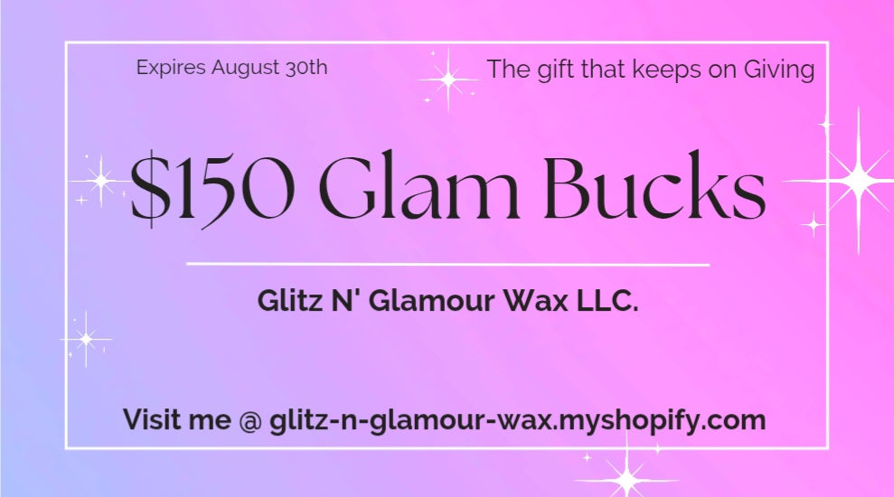 $150 Gift Card Glam Bucks