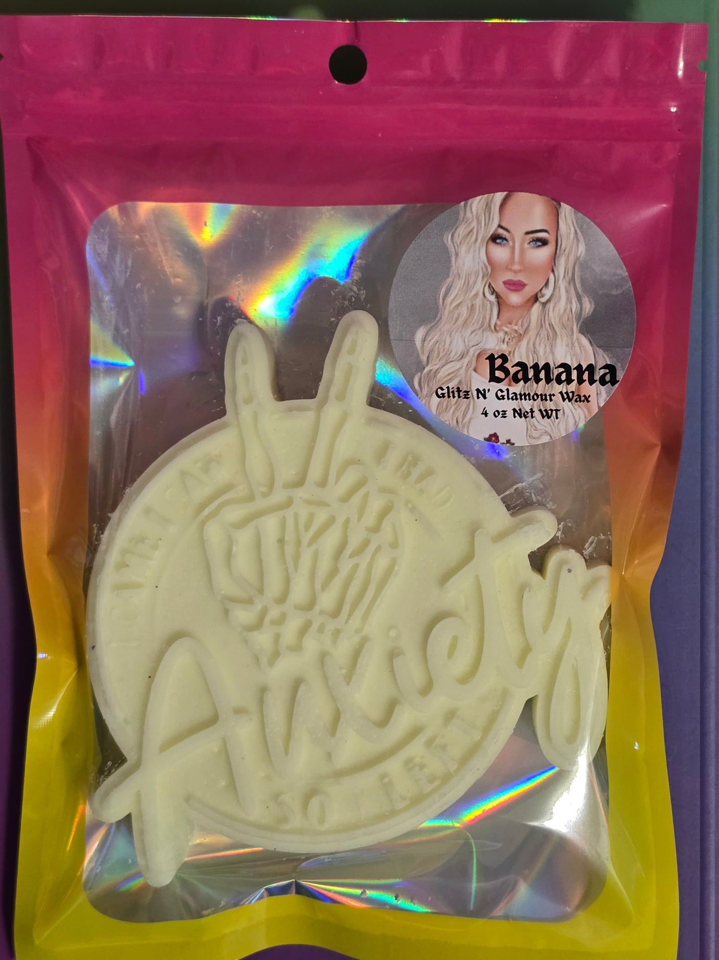 Banana Scented *I Came, I Saw, I had Anxiety, so I Left* HUGE Sliceable Wax Brick 🤣