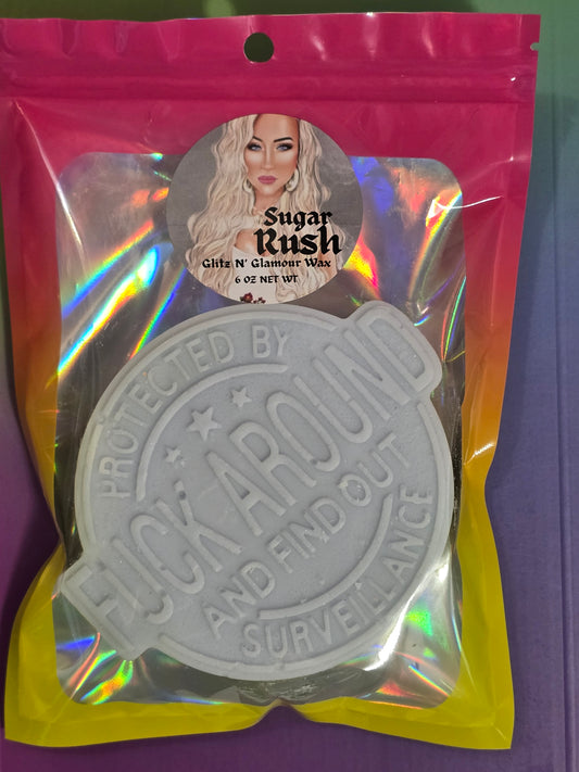 Sugar Rush Scented *F*ck Around & Find Out Surveillance* HUGE Sliceable Wax Brick 🤣