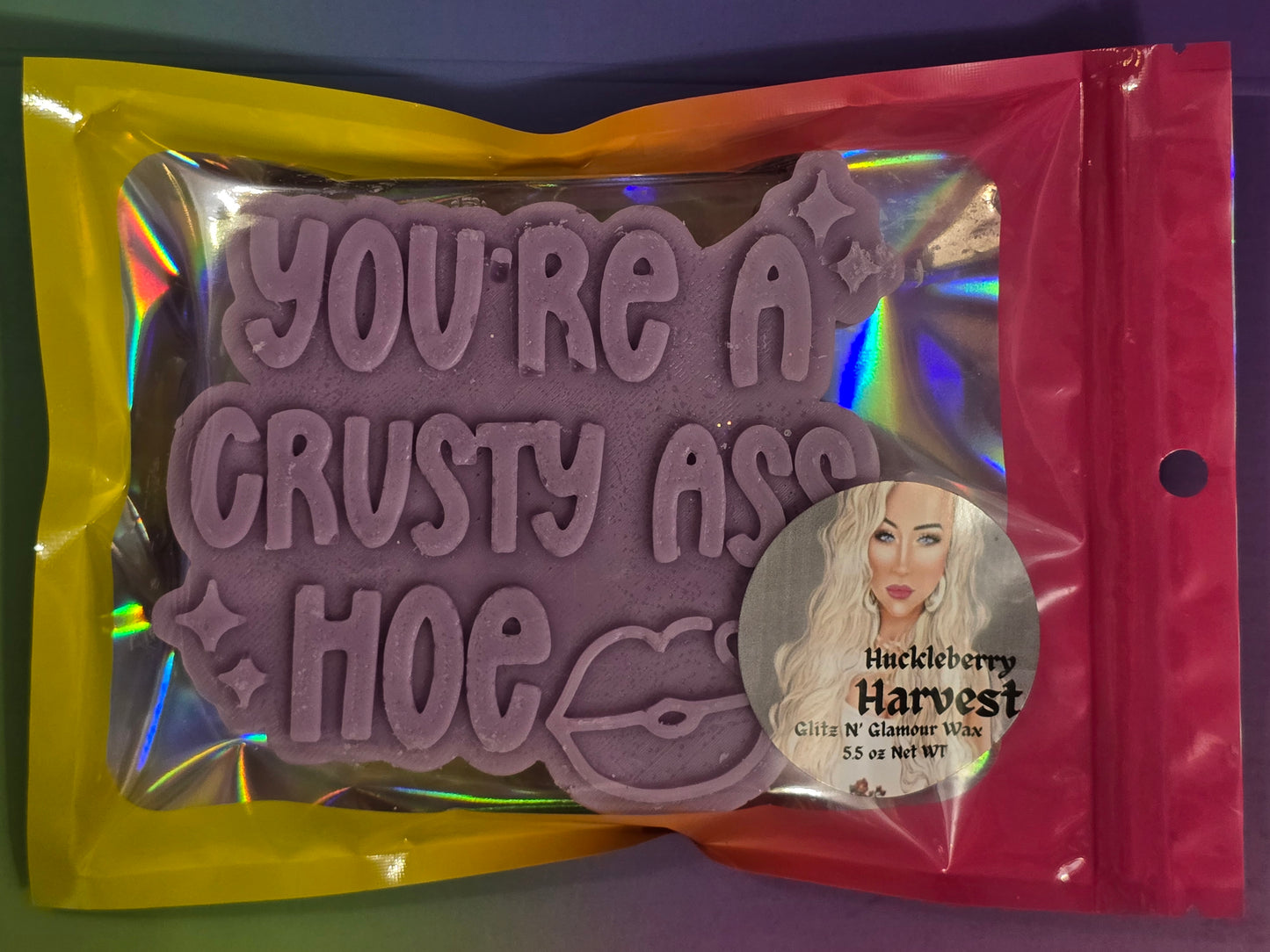 Huckleberry Harvest Scented *You're A Crusty A** Hoe* HUGE Sliceable Wax Brick 🤣