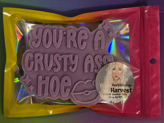 Huckleberry Harvest Scented *You're A Crusty A** Hoe* HUGE Sliceable Wax Brick 🤣