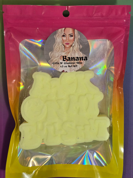 Banana Scented *Back on my Bulls*it* 🤪 HUGE Sliceable Wax Brick