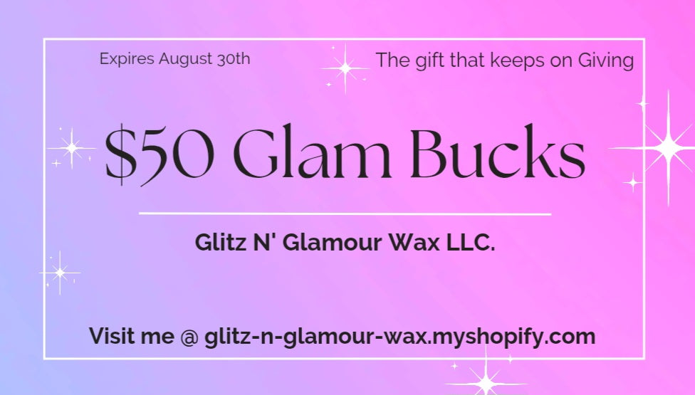 $50 Gift Card Glam Bucks