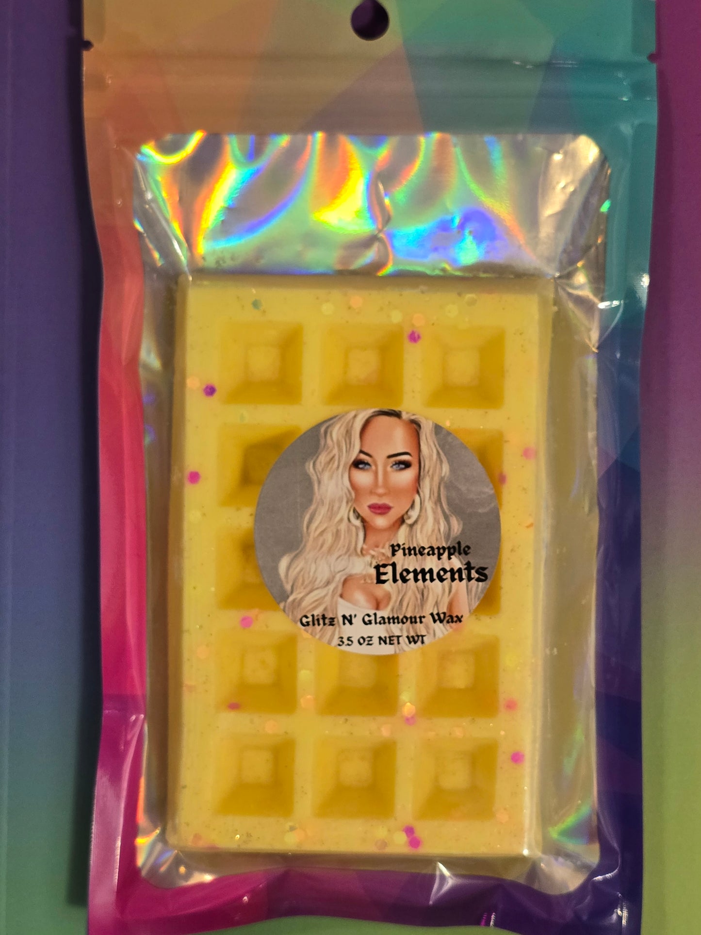 Pineapple Elements Waffle 🧇 (Color of Waffle is Subject to Change)
