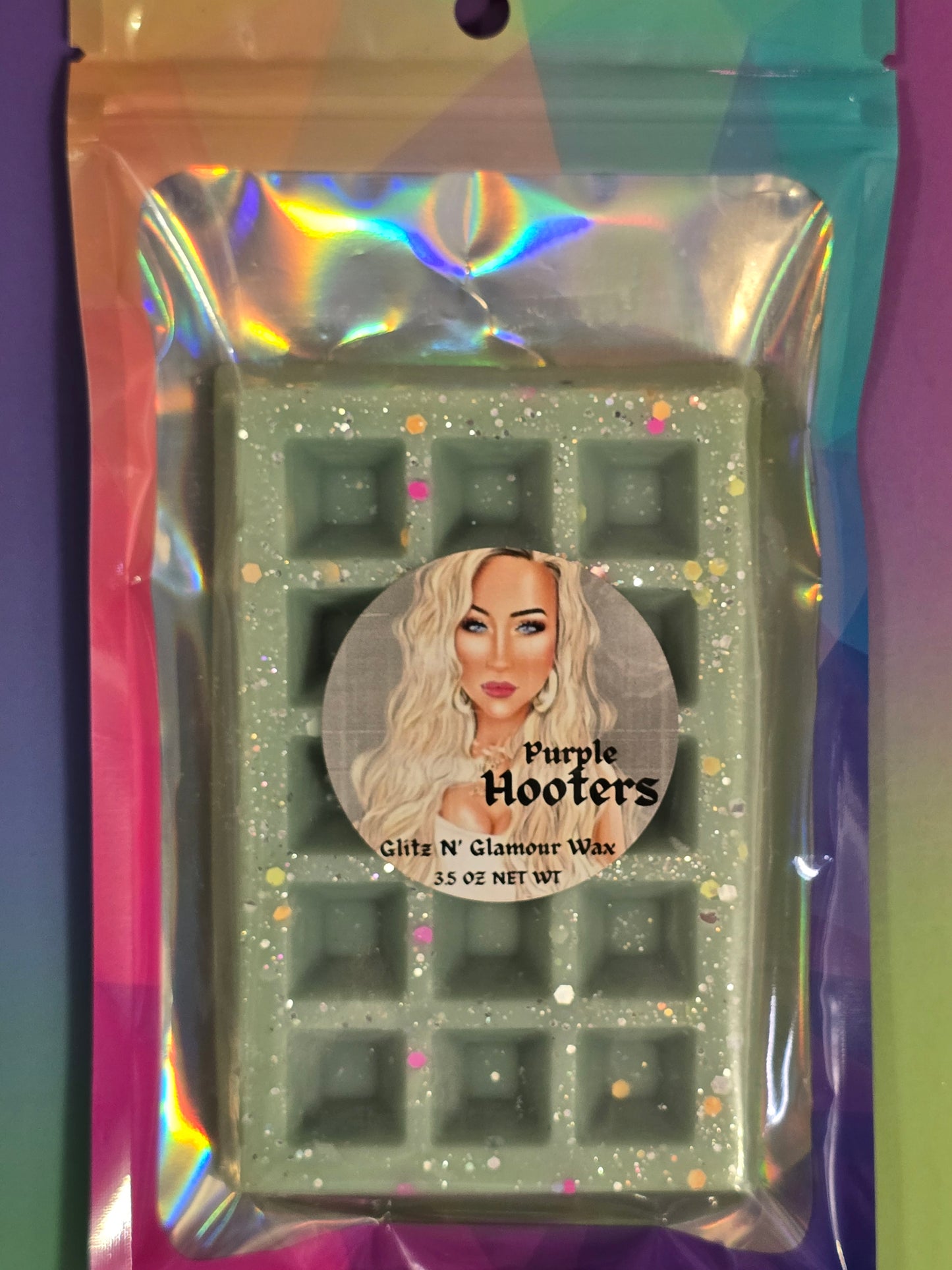 Purple "Hooters" Waffle 🧇  (Color of Waffle is Subject to Change)
