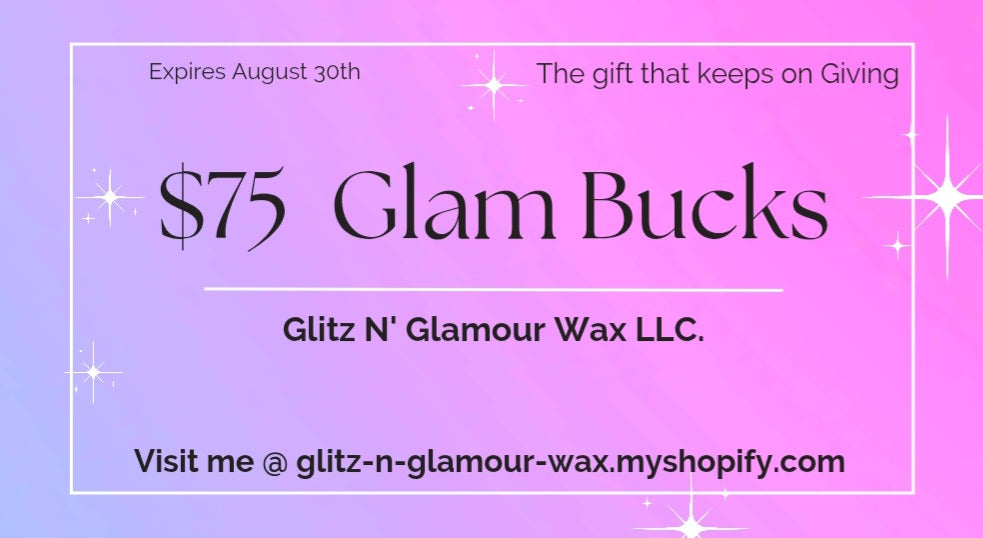 $75 Gift Card Glam Bucks