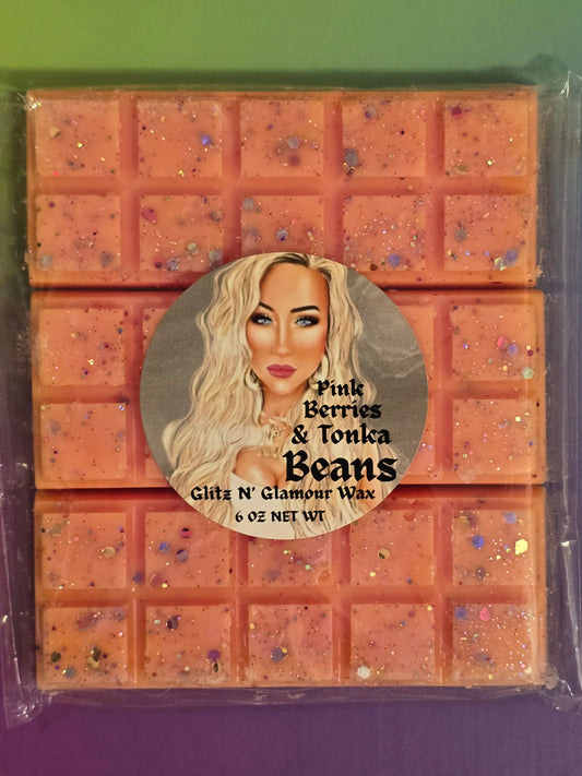Pink Berries & Tonka Bean Scented Small Snap Bar Set (Color of Snap Bars are Subject to Change)
