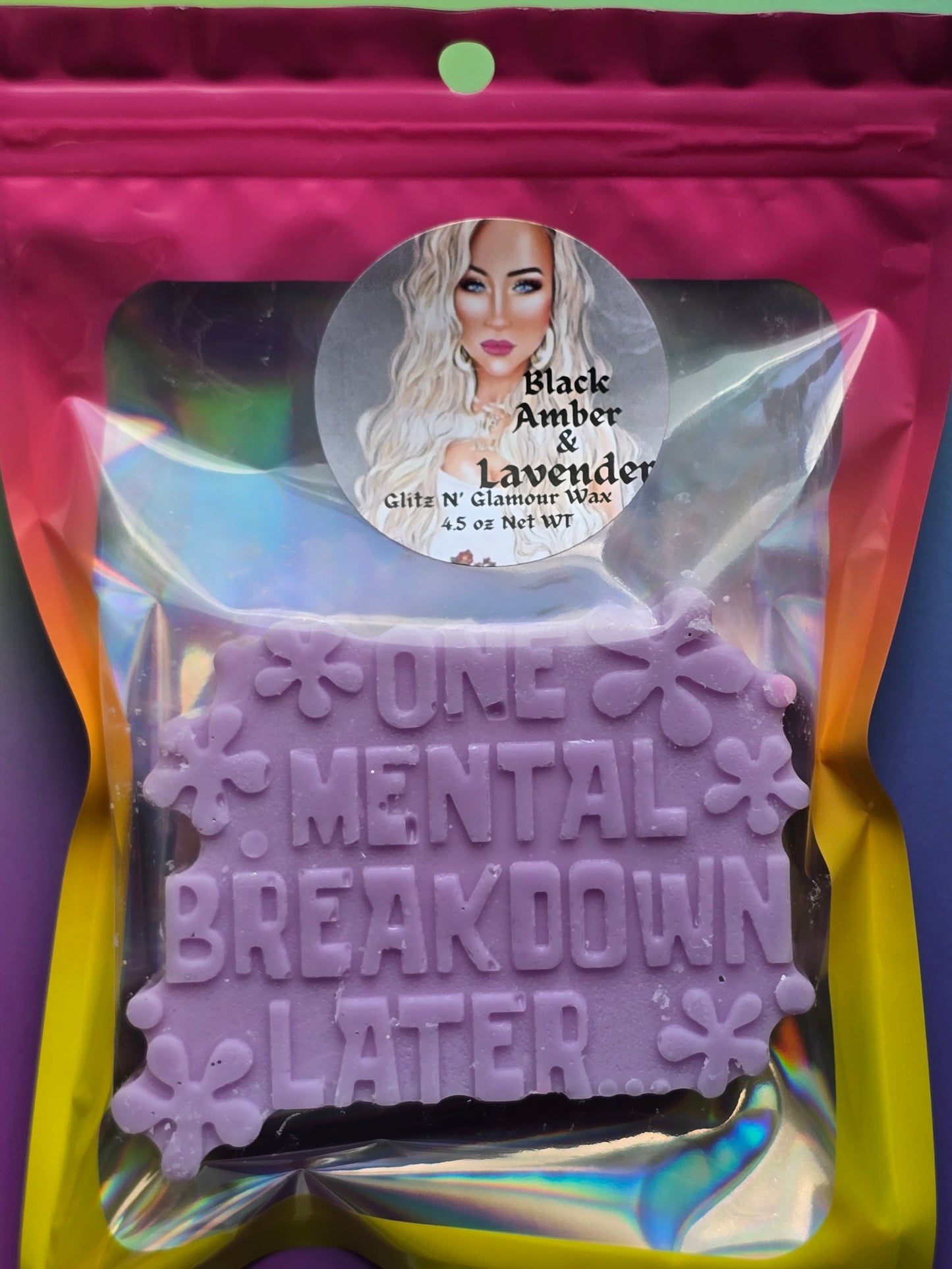 Black Amber & Lavender Scented *One Mental Breakdown Later* (In your Best SpongeBob Voice) 🤣