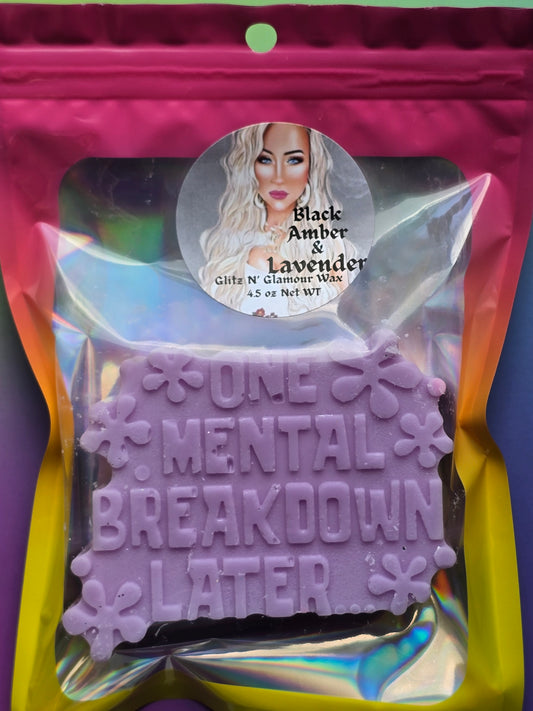 Black Amber & Lavender Scented *One Mental Breakdown Later* (In your Best SpongeBob Voice) 🤣